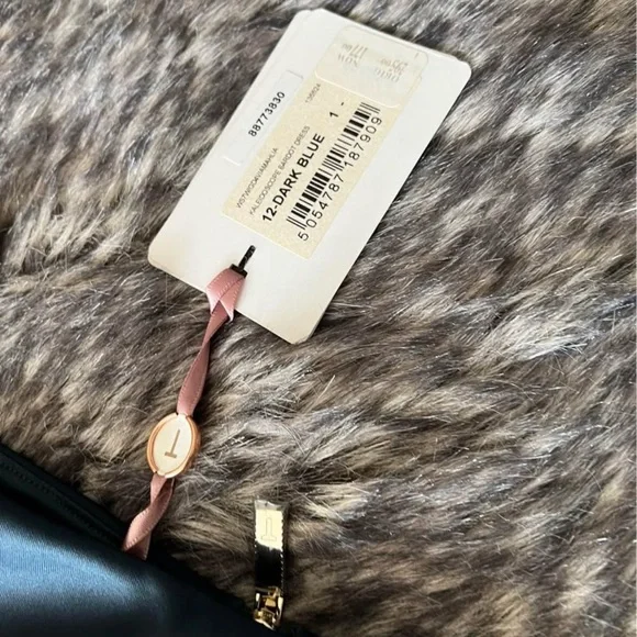 Ted Baker Navy and Light Blue Off-Shoulder Dress - Picture 6 of 8